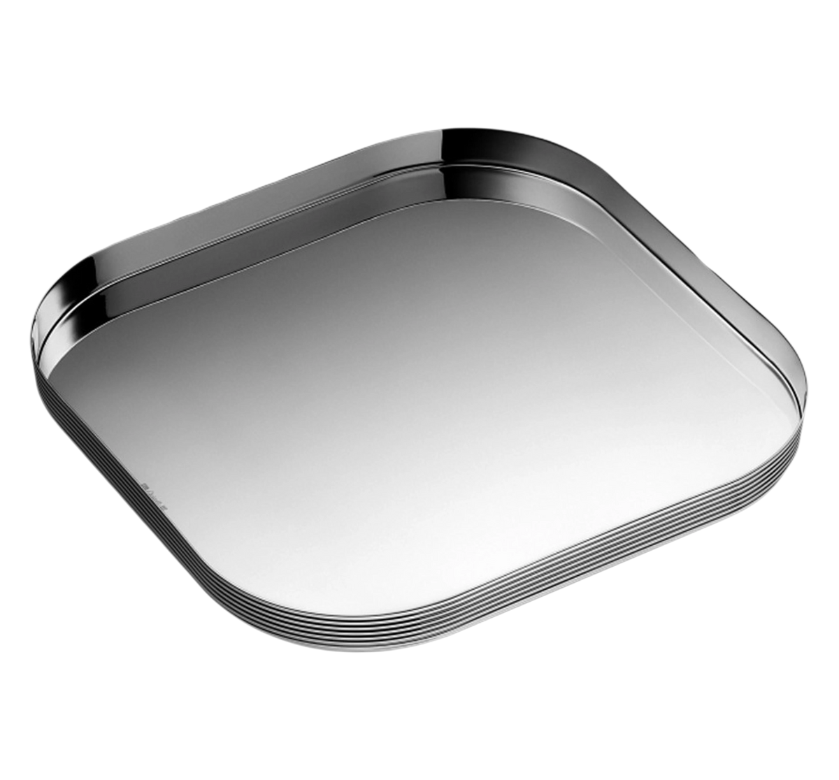 K+T Silver Plate Square Tray 10x10
