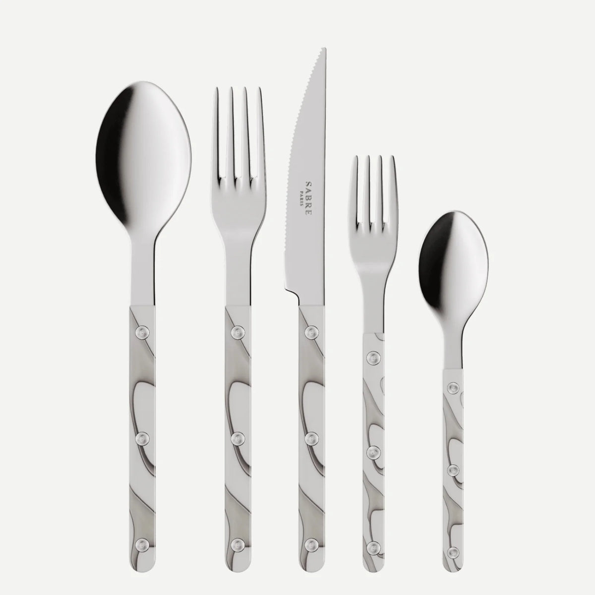 Bistro Dune Flatware 5 Piece Setting