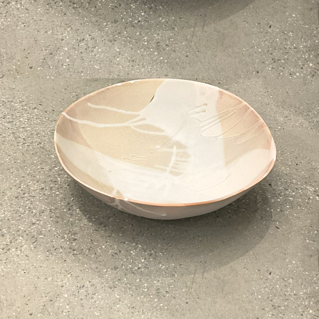 Round Ceramic Bowls - Stone