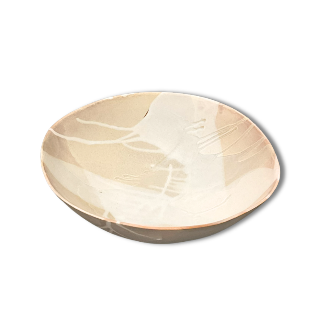 Round Ceramic Bowls - Stone