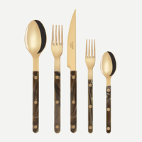 Bistrot Gold Flatware 5 Piece Setting - Buffalo