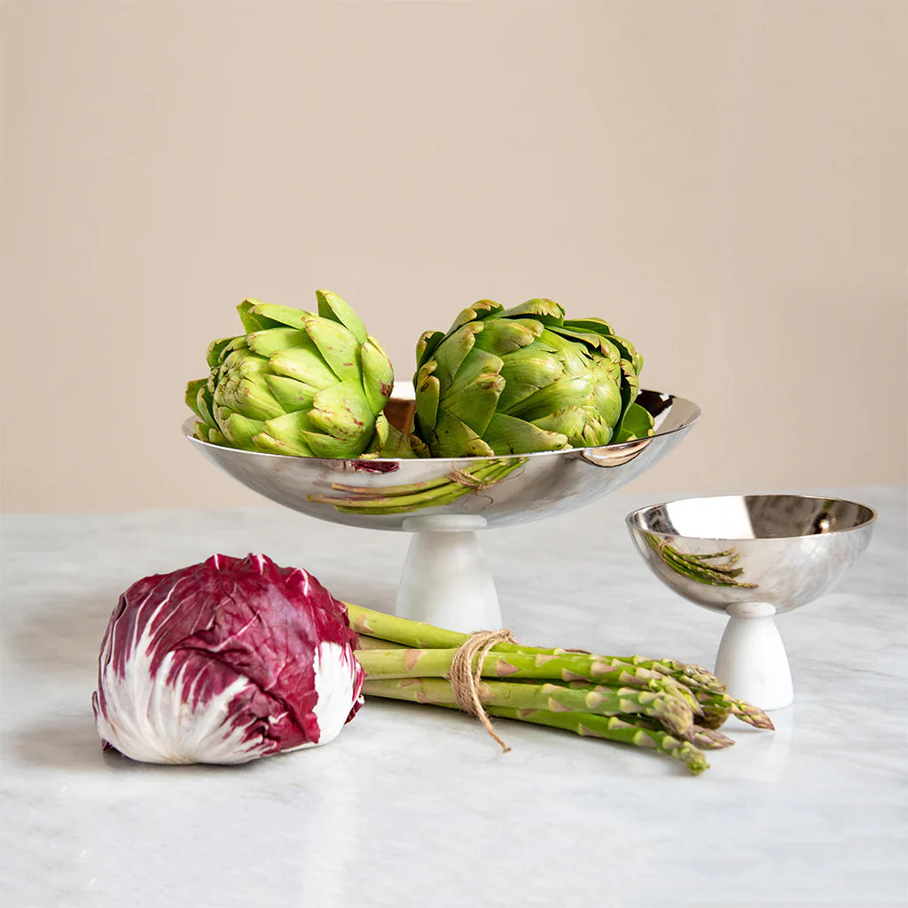Coluna Carrara Marble Fruit Bowl