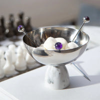 Coluna Carrara Marble Nut Bowl