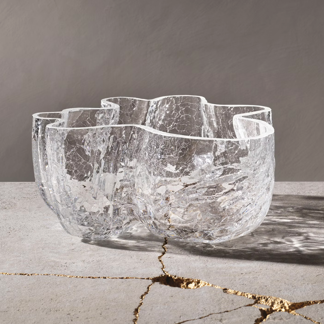 Crackle Clear Bowl
