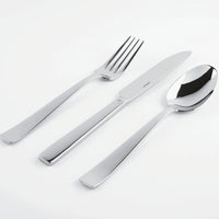 Flat Flatware 5 Piece Setting - Stainless Steel