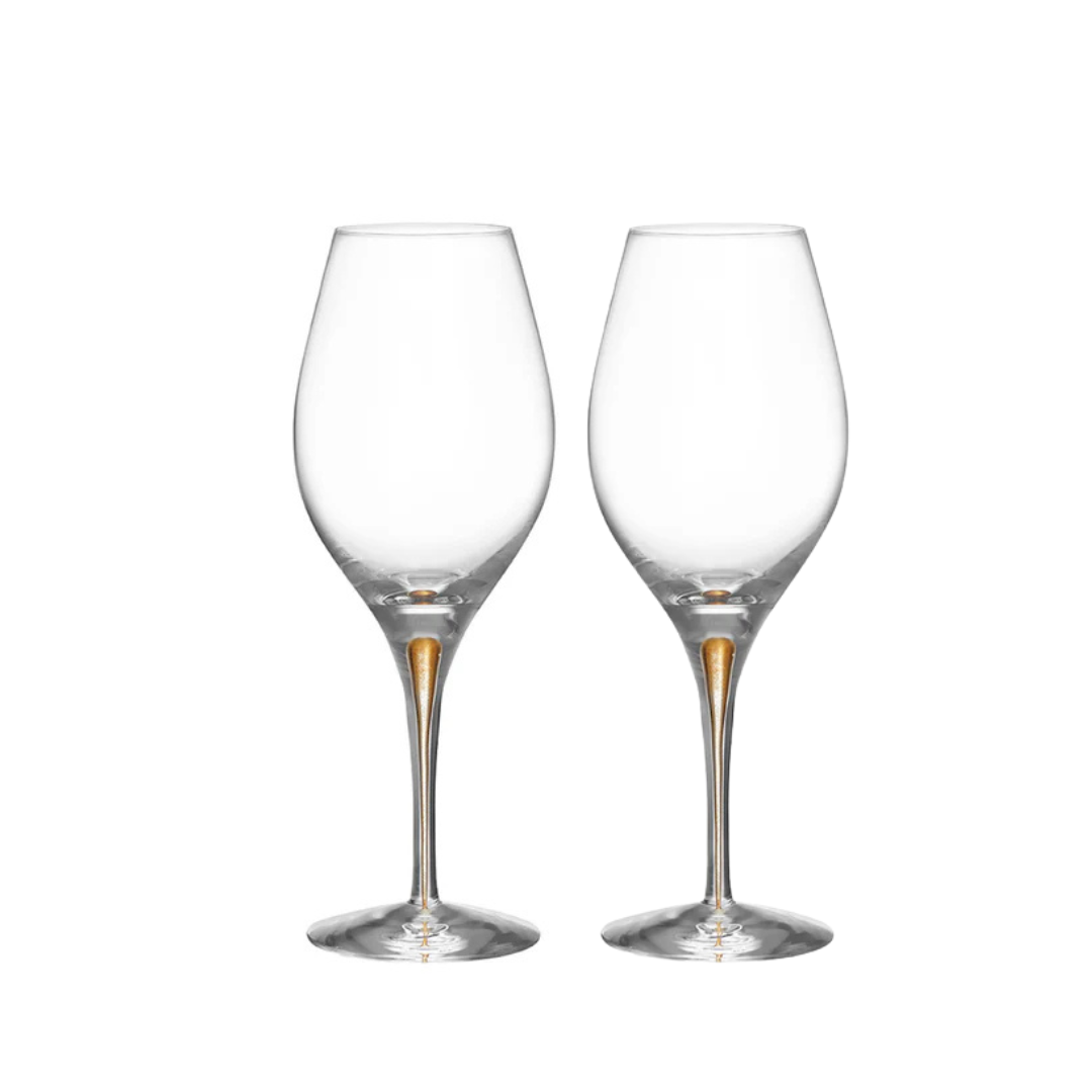 Intermezzo Balance Wine Glass Gold  Set of 2