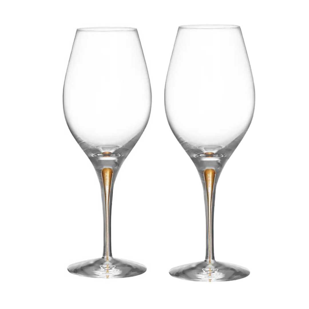 Intermezzo Balance Wine Glass Gold  Set of 2