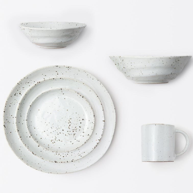 Marcus Dinnerware - White Salt Glaze - Set of 4-