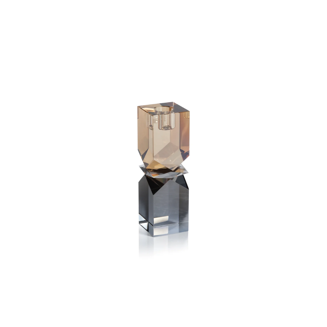 Mozart Two one Crystal Holder Smoke & Gold medium.