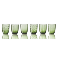 Idra Mixed Pattern Glass Set of 6
