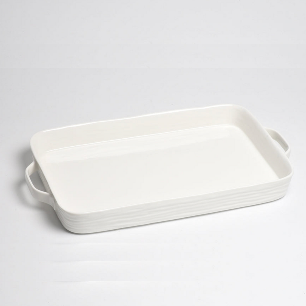 Le Blanc Rectangle Handled Tray