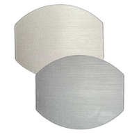 Ellipse Reversible Placemat Set of 4  - Ivory Linen & Grey Spring