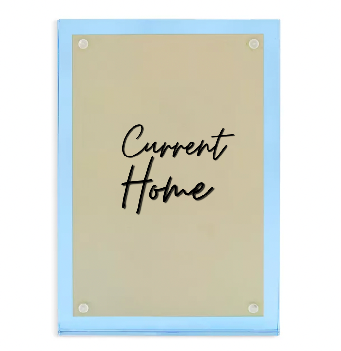 Lucite Magnetic Frame Blue