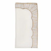 Frame White, Gold & Silver Napkin Set of 4