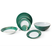 Golden Green Dinnerware