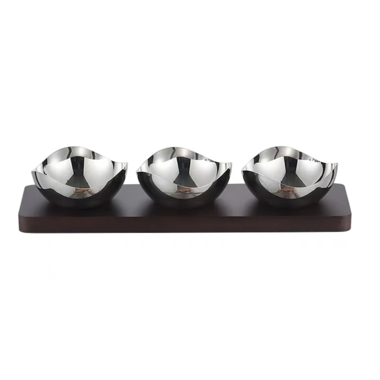 Petal Dip Bowl Set with Tray