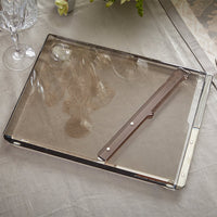 Solid Acrylic Challah Board & Knife