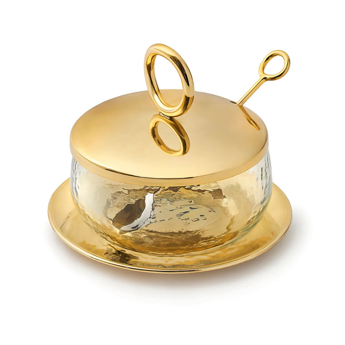 Sphere Honey Jar Set Gold