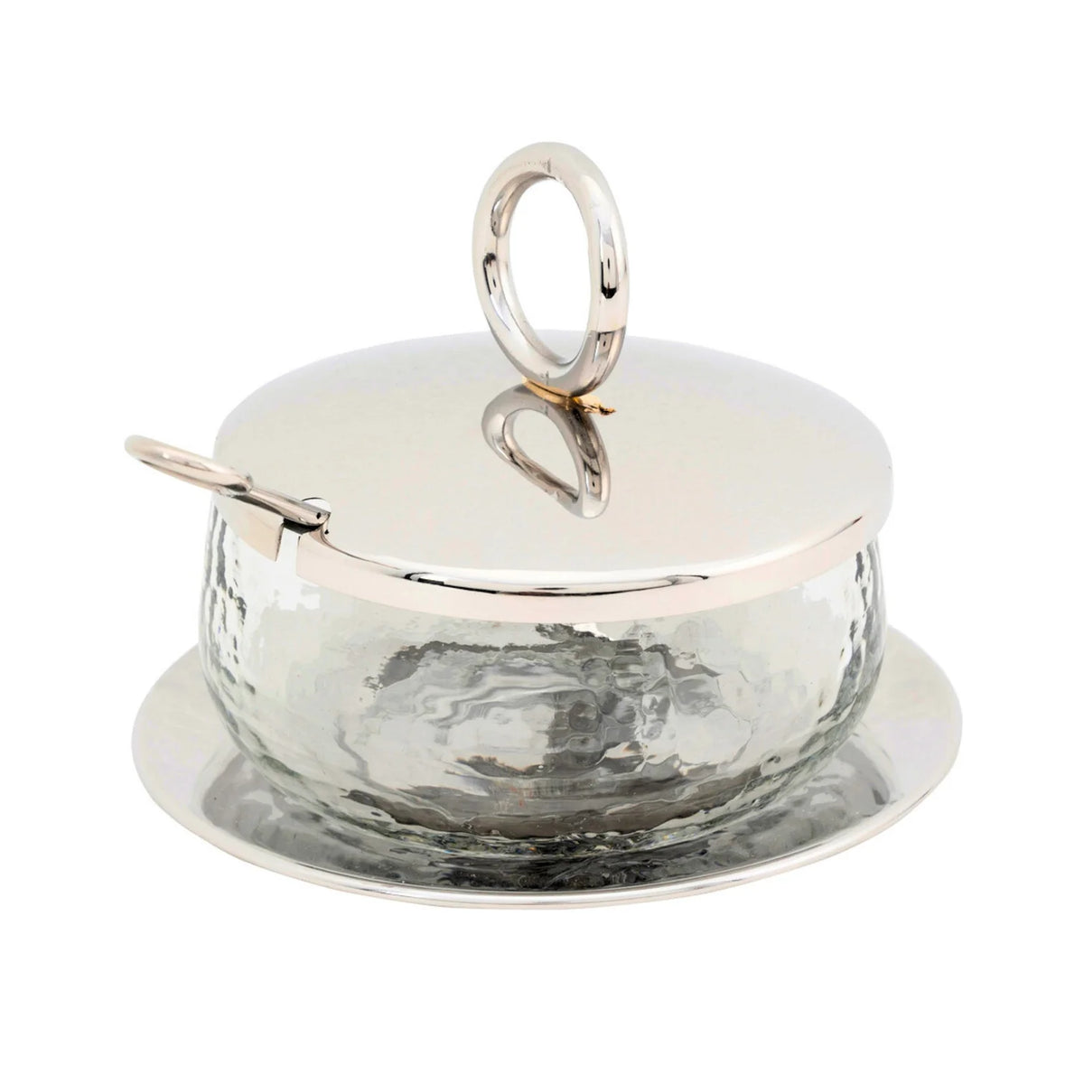 Sphere Honey Jar Set - Silver