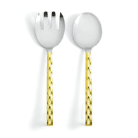 Truro Salad Servers Gold