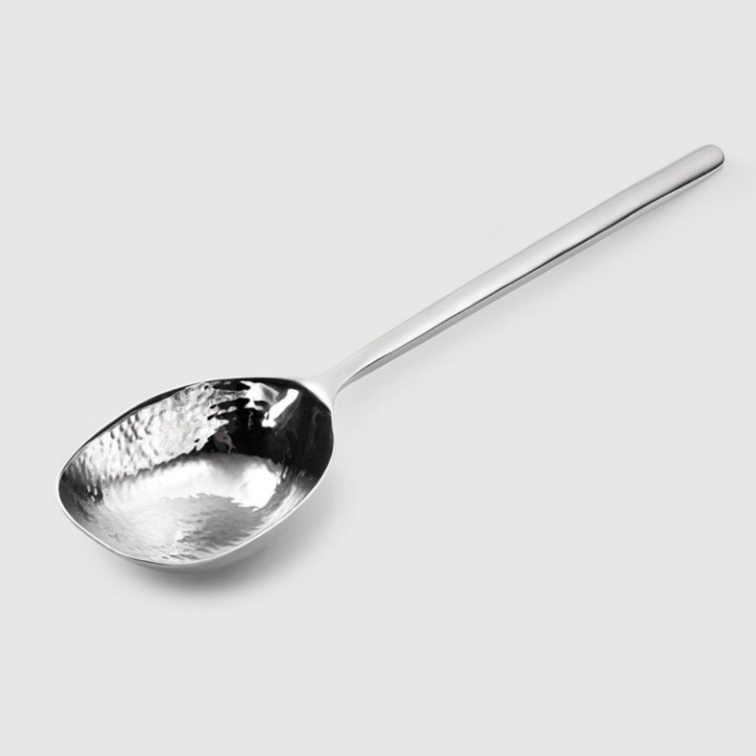 Versa Deep Vegetable Spoon Hammered