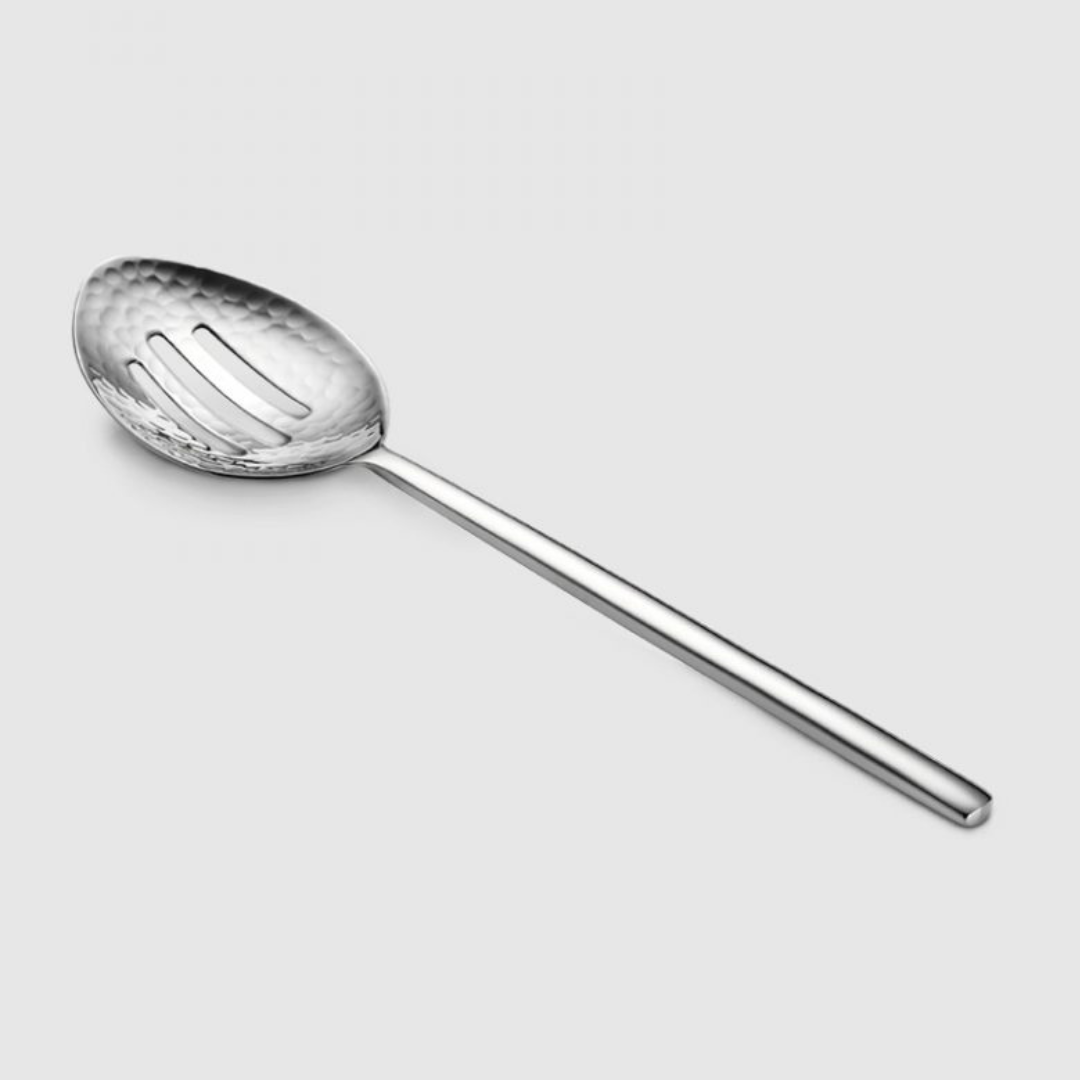 Mary Jurek hammered slotted serving spoon dishwasher safe