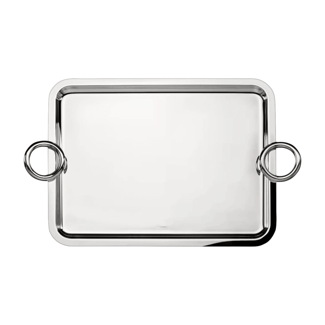 Vertigo Silver Plated Rectangle Tray