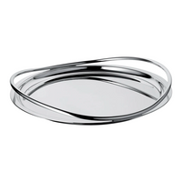 Vertigo Silver Plated Round Tray