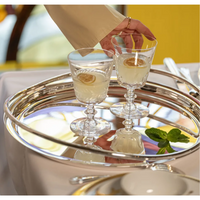 Vertigo Silver Plated Round Tray