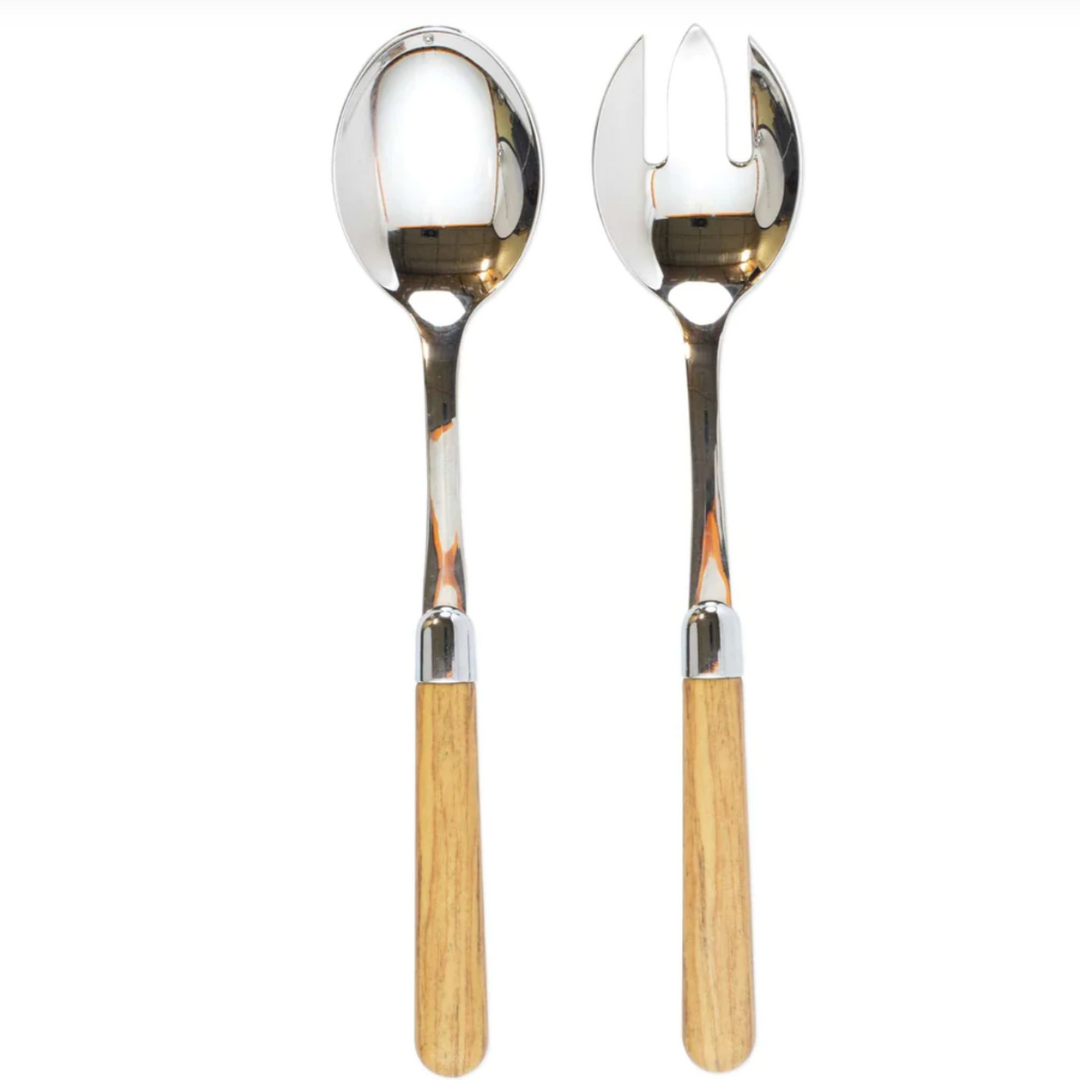 Albero Salad Server Set - Oak