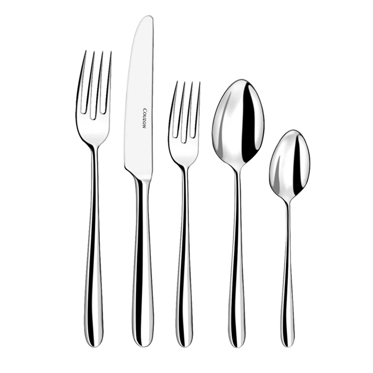 Fusain Flatware 5 Piece Setting -Silver Plated