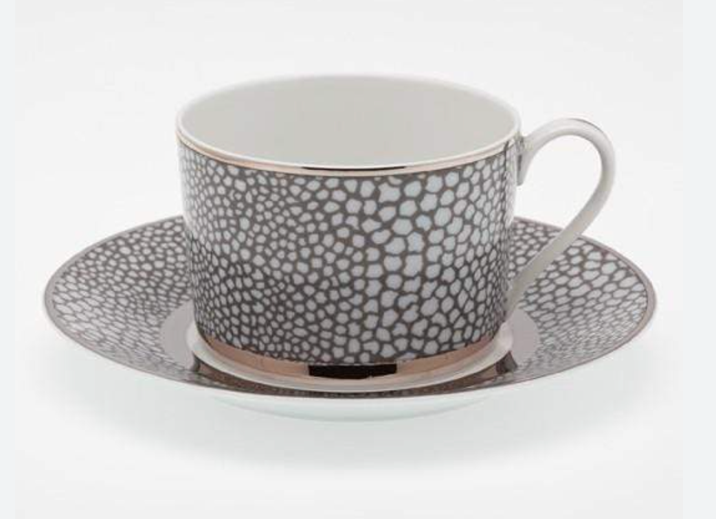 Makassar Gray & Platinum Dinnerware