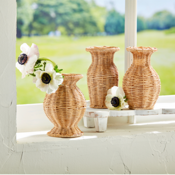Basket Weave Vase Set of 3.