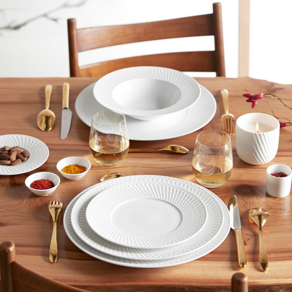 Twist White Dinnerware