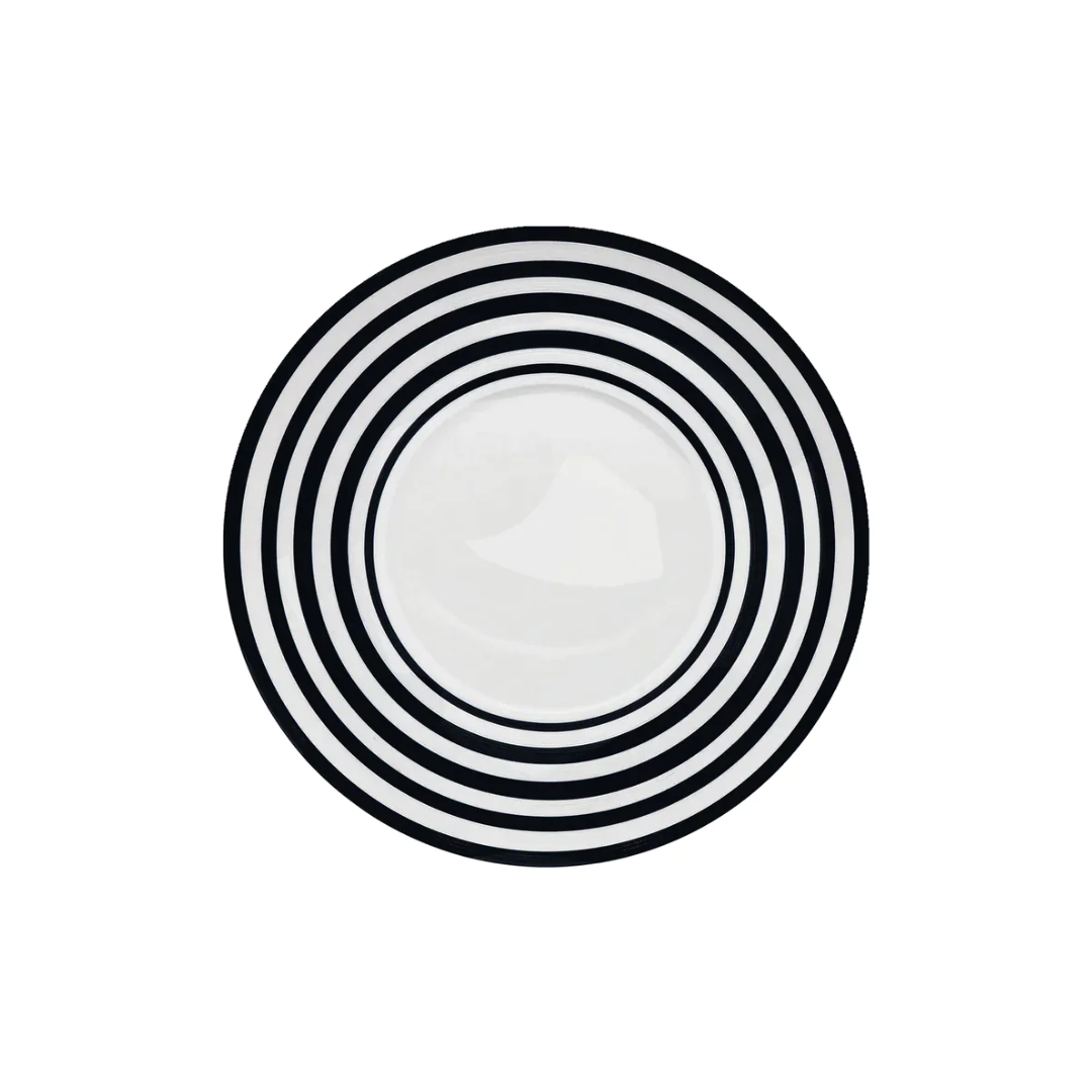 Hemisphere Bakelite Black Stripes Salad Plate