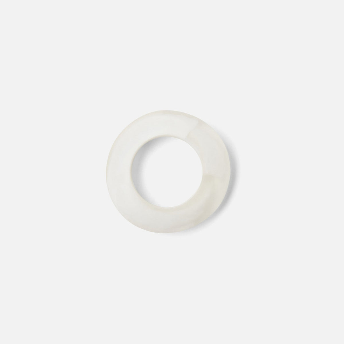 White Napkin Ring in Resin