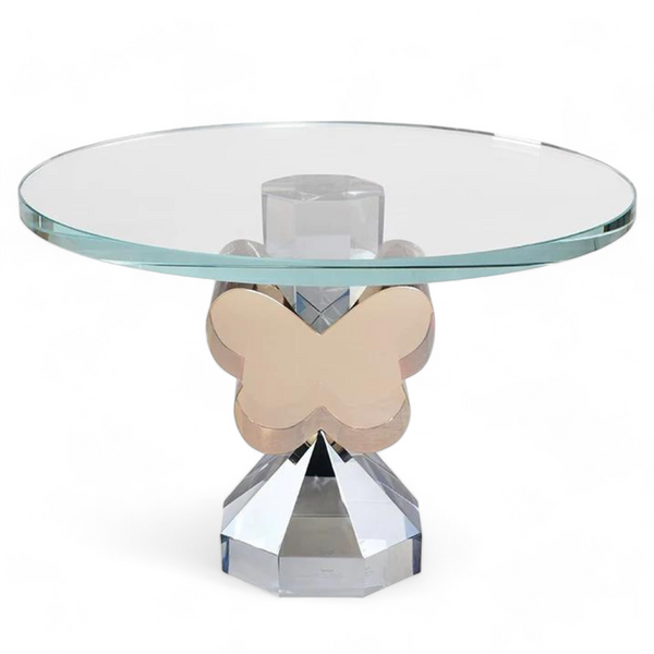 Butterfly Cake Stand - Aqua & Gold.
