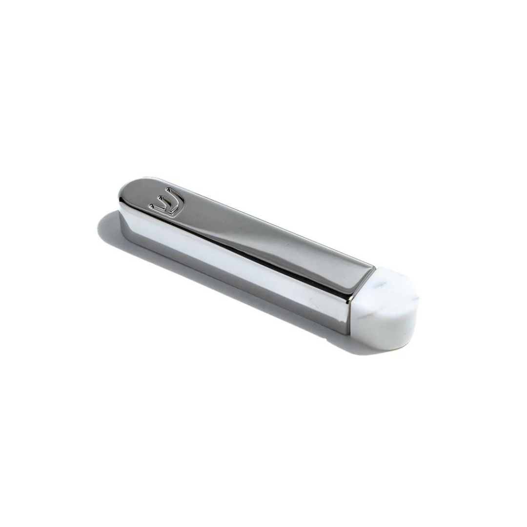 Coluna Mezuzah Marble & Silver - Small