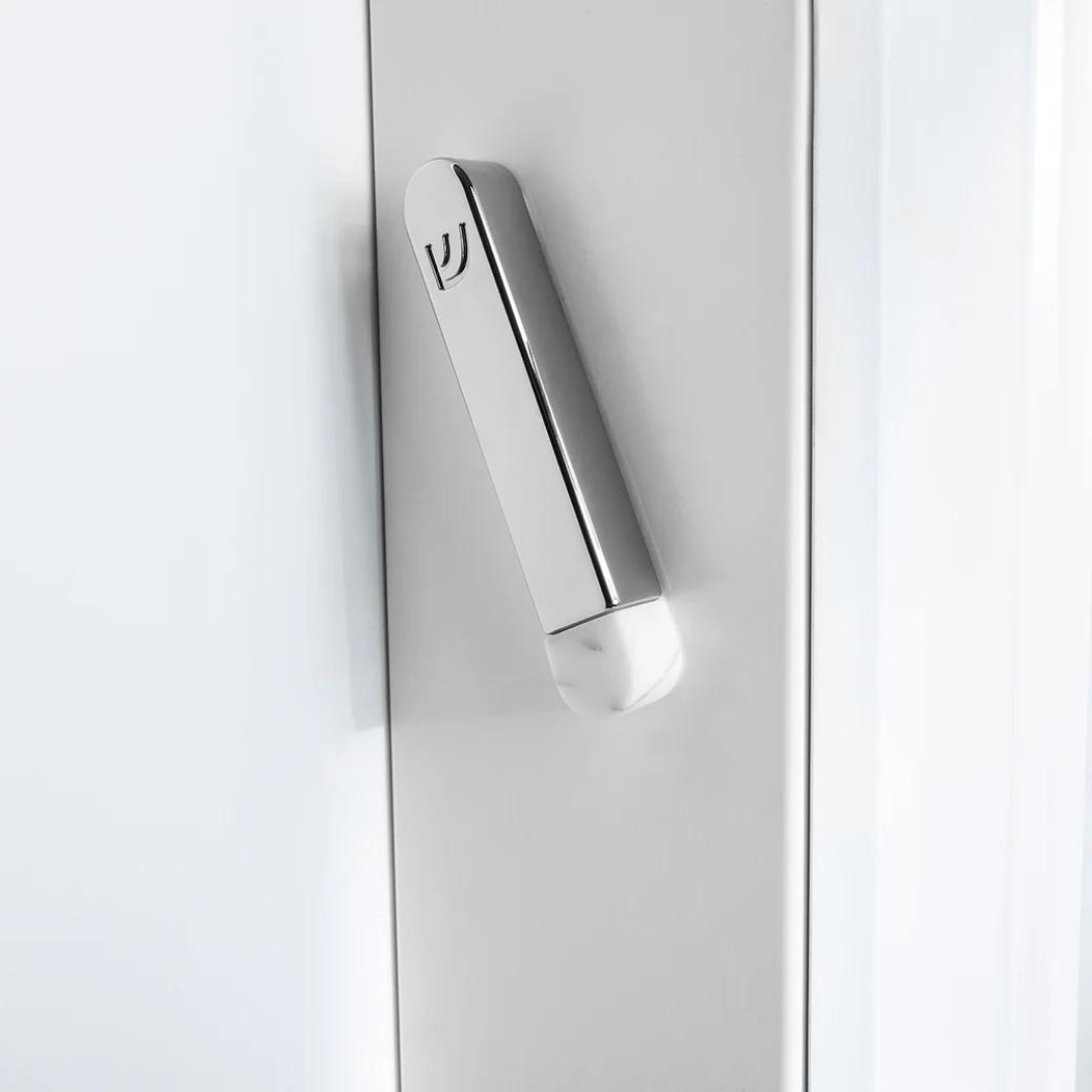 Coluna Mezuzah Marble & Silver - Small