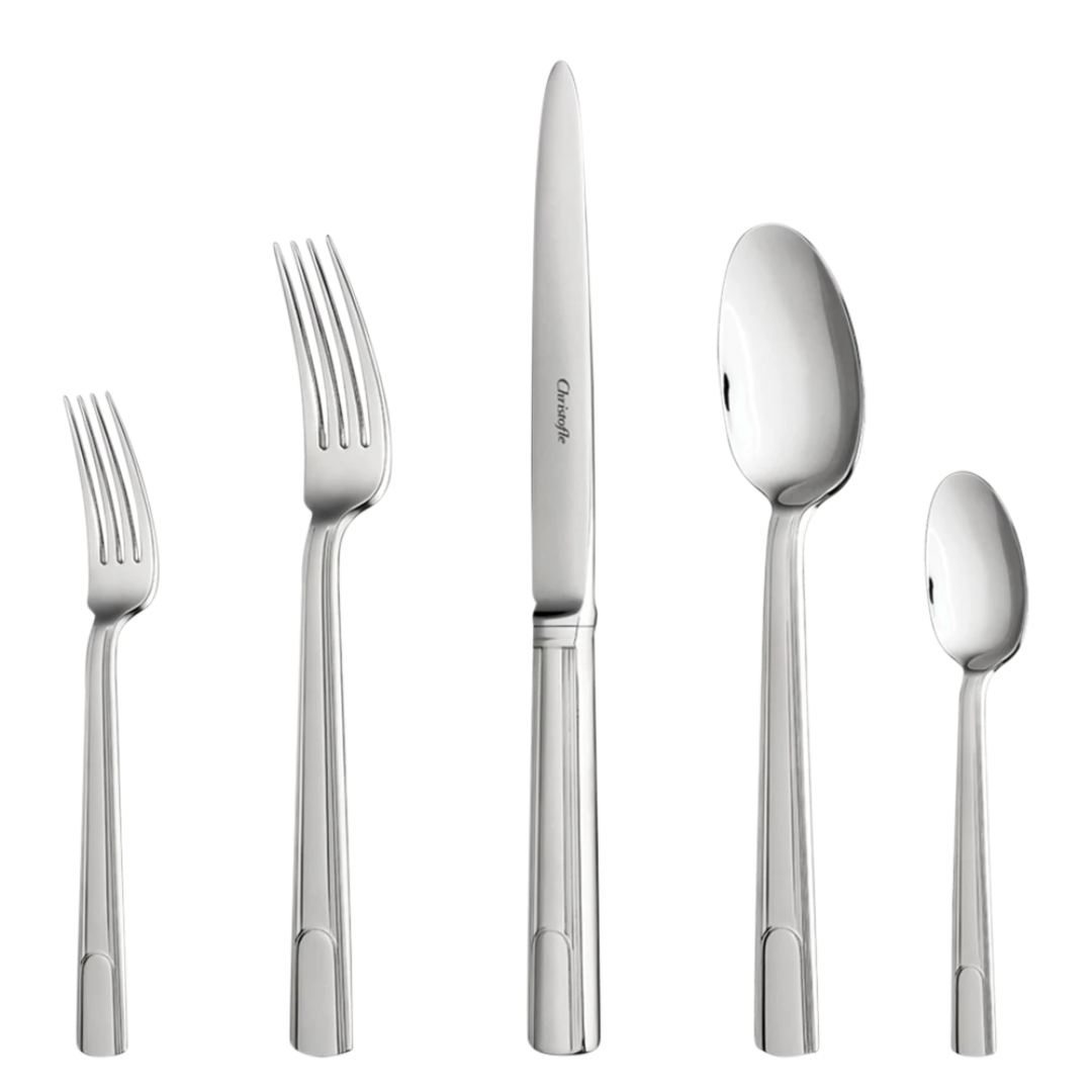 Hudson Flatware 5 Piece Setting -Stainless Steel