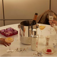 GRAPHIK Silver Plated Champagne Cooler