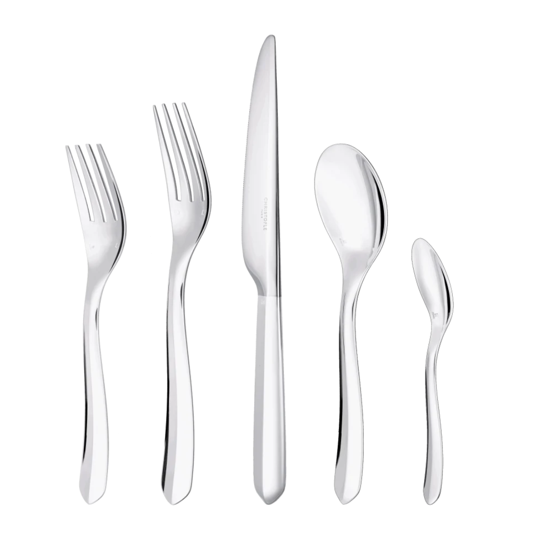 Infini Flatware 5 Piece Setting - Silver Plated
