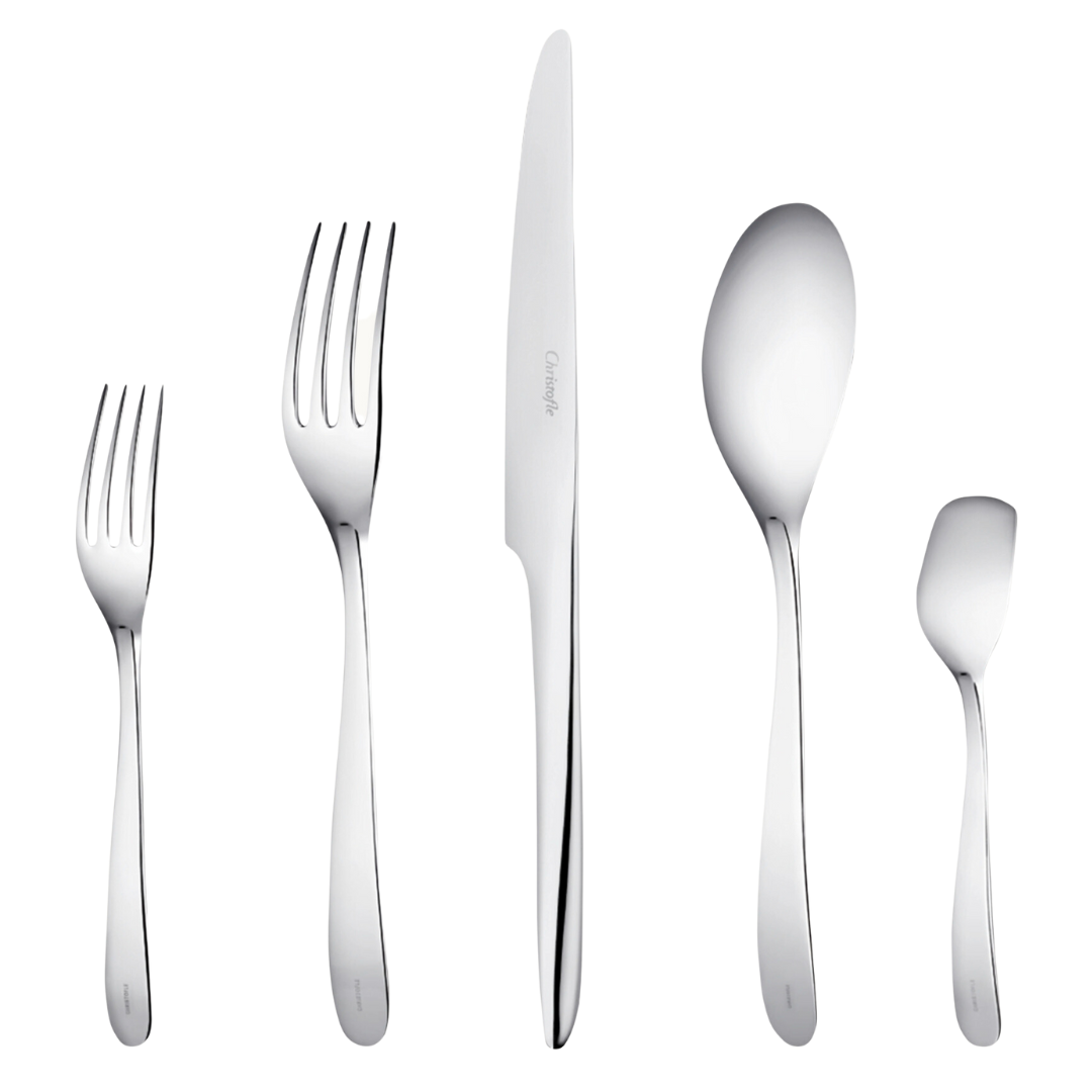 L'Ame De Flatware 5 Piece Setting - Stainless Steel
