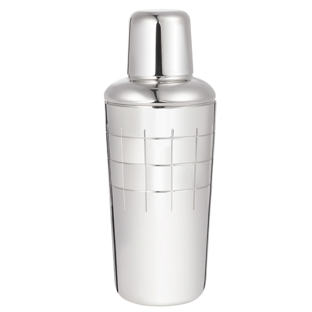 GRAPHIK Silver Plated Cocktail Shaker