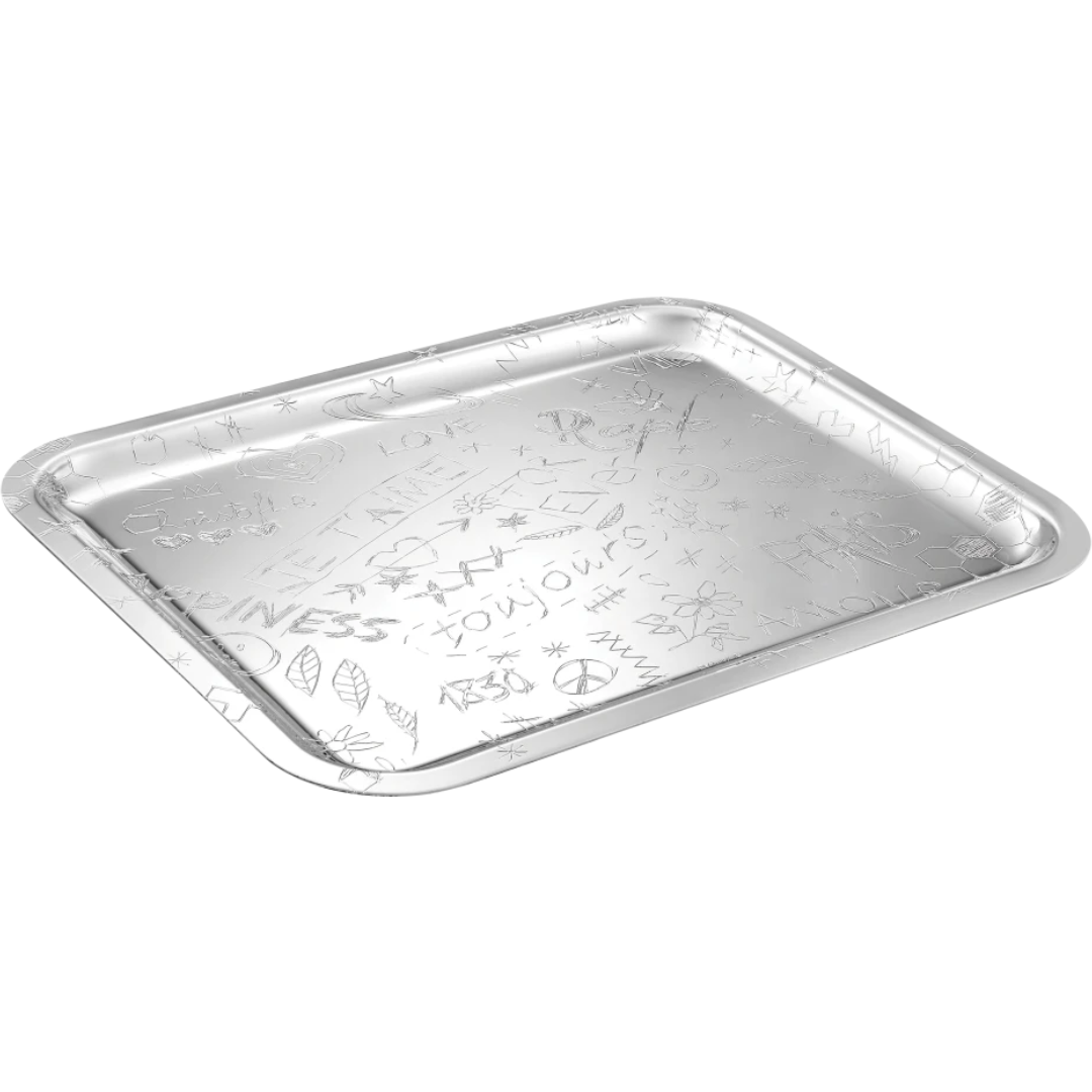 LOVE Graffiti Christofle Silver Plated Tray - BACK IN STOCK