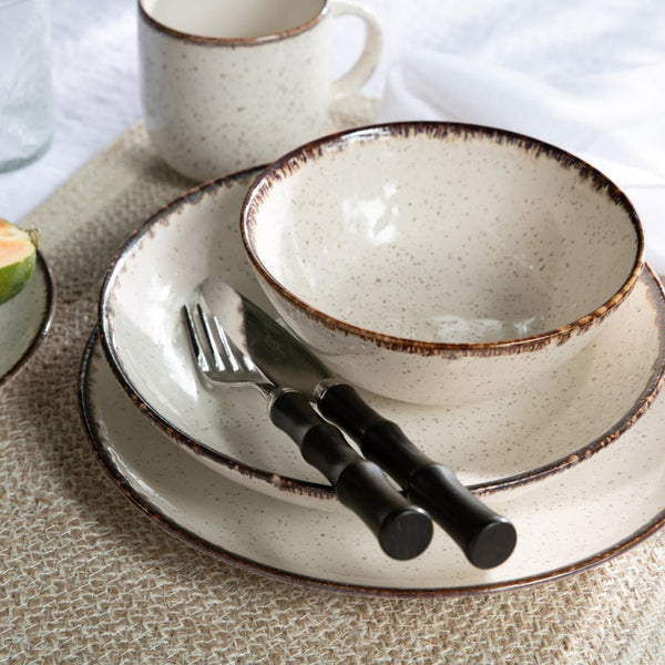 Montecito Flatware 5 Piece Setting - Dark Brown