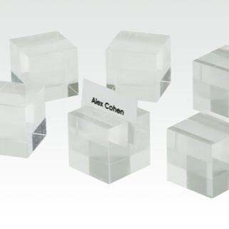 Acrylic Cube Placecard Holder Set of 6