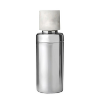 Azure Resin & Stainless Cocktail Shaker - White