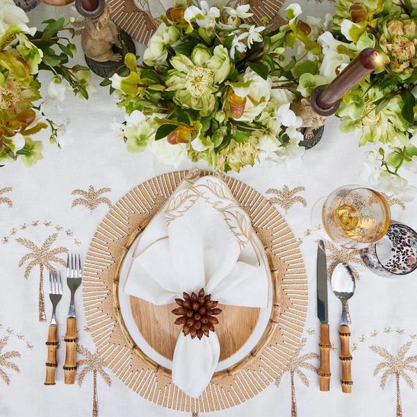 Dream Weaver Placemat Set of 4 - Natural/White.