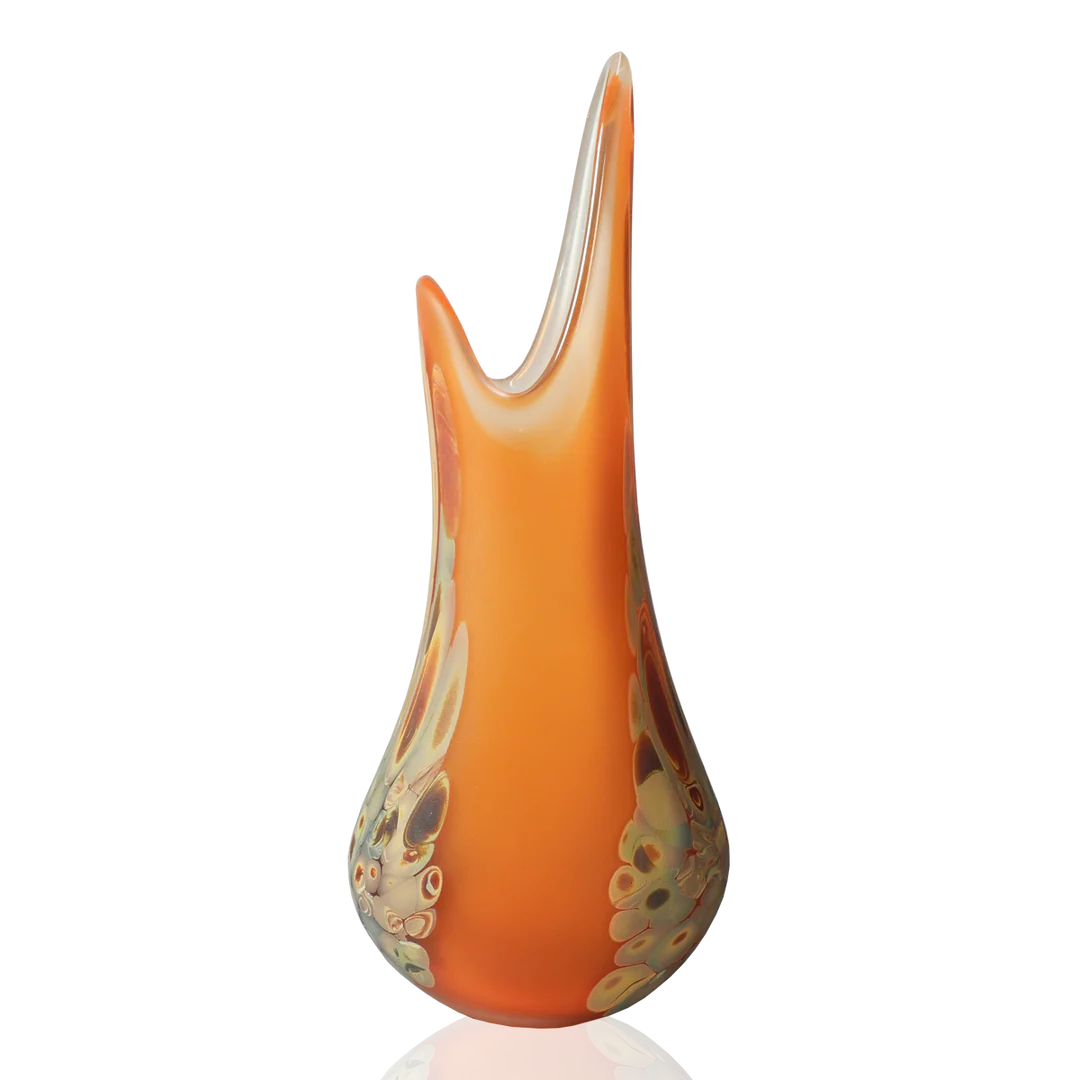 Flava Vase Orange & Wood